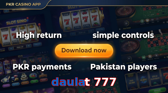 Main screen of Daulat 777 gamedownload page for PK players
