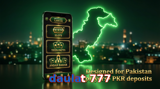 Main screen of Daulat 777 pk page for PK players